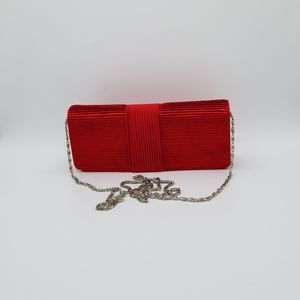 Red clutch purse